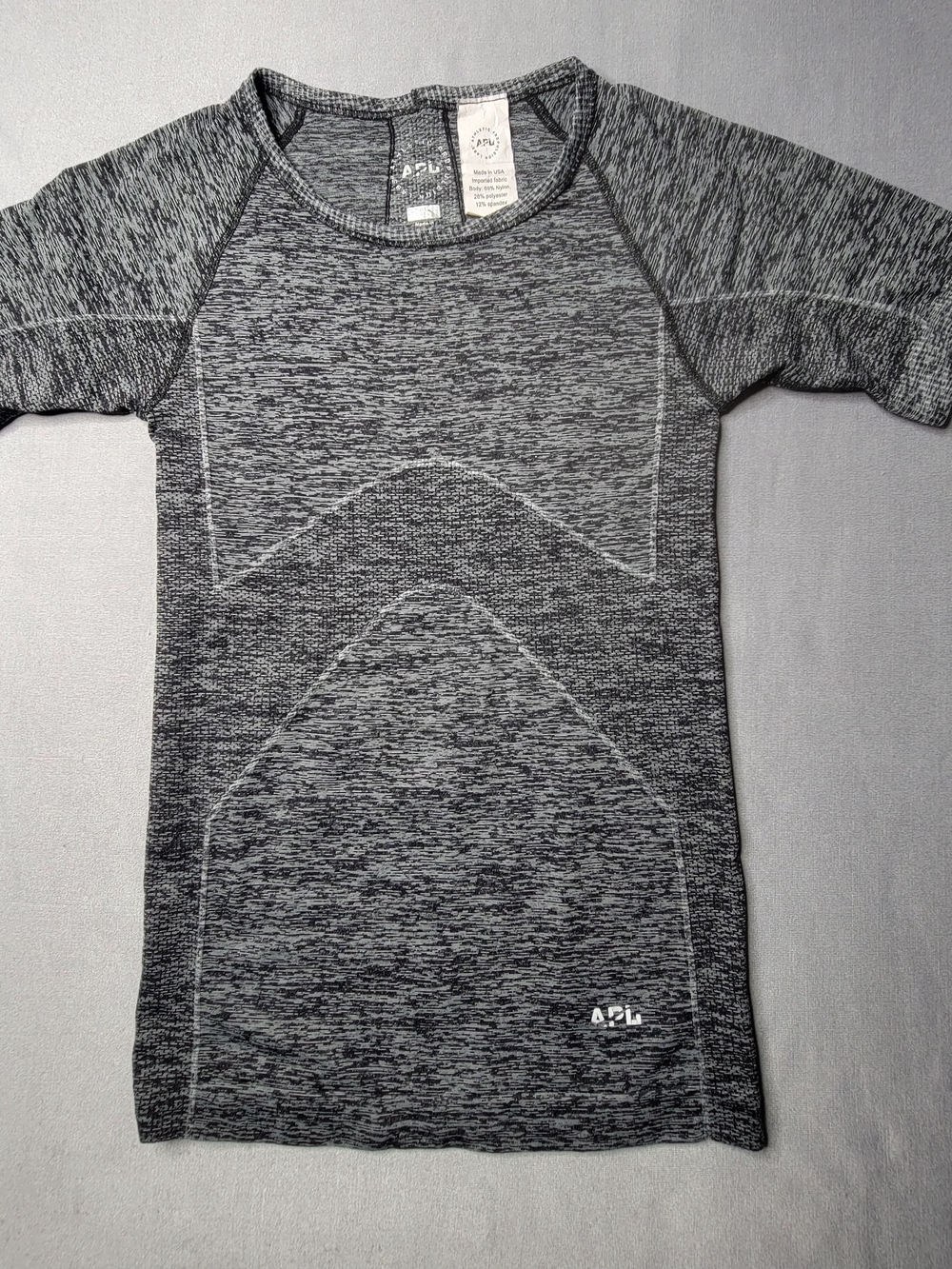 APL Seamless Grey Athletic Tee Size XS